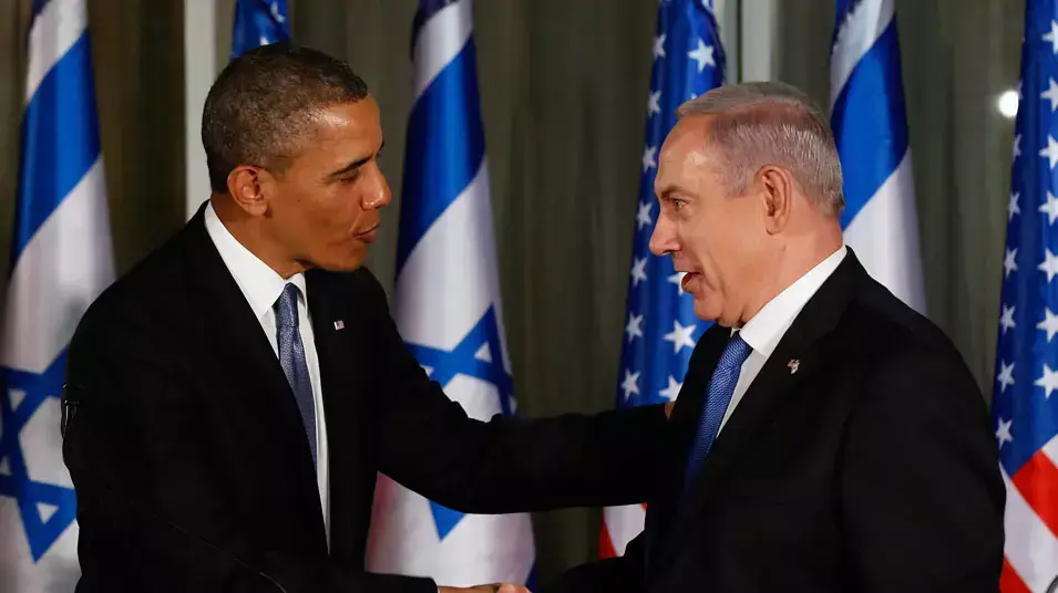 ראש הממשלה בנימין נתניהו ונשיא ארצות הברית ברק אובמה במסיבת עיתונאים, מרץ 2013 ראש הממשלה בנימין נתניהו ונשיא ארצות הברית ברק אובמה במסיבת עיתונאים, מרץ 2013