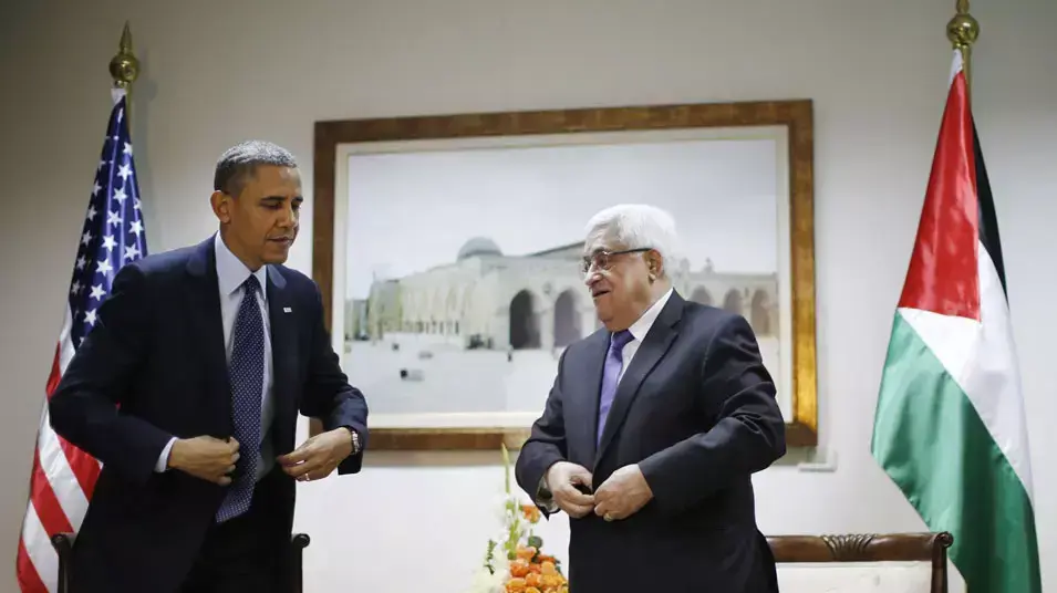 נשיא ארה"ב ברק אובמה ויו"ר הרשות הפלסטינית אבו מאזן. רמאללה נשיא ארה"ב ברק אובמה ויו"ר הרשות הפלסטינית אבו מאזן. רמאללה