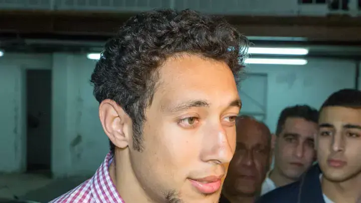 עמיר עומאר חסן, החטוף הישראלי, בנמל התעופה בן גוריון, 26.3.13 עמיר עומאר חסן, החטוף הישראלי, בנמל התעופה בן גוריון, 26.3.13
