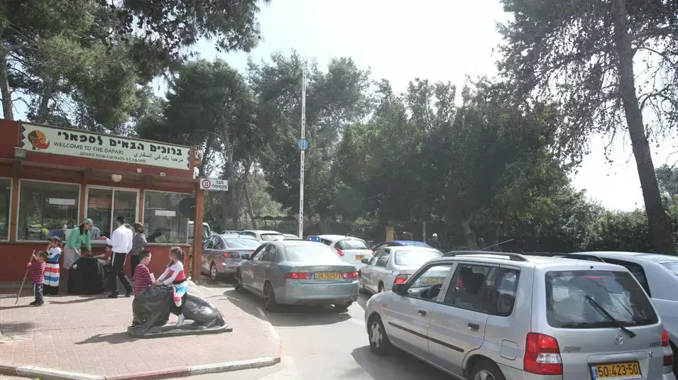 פקקים בכניסה לספארי בר"ג, מרץ 2013 פקקים בכניסה לספארי בר"ג, מרץ 2013