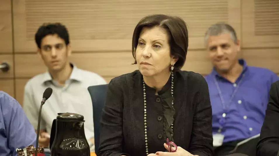 זהבה גלאון בוועידת חוץ וביטחון, אפריל 2013