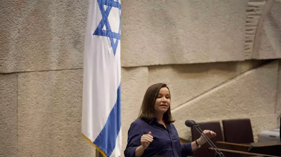 שלי יחימוביץ' במליאת הכנסת, אפריל 2013 שלי יחימוביץ' במליאת הכנסת, אפריל 2013