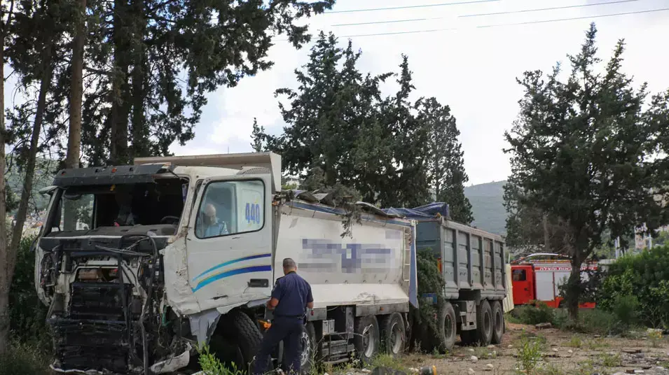 המשאית אשר גרמה לתאונה בנשר, אפריל 2013