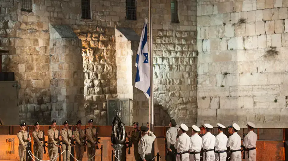 טקס הזיכרון ברחבת הכותל, אפריל 2013