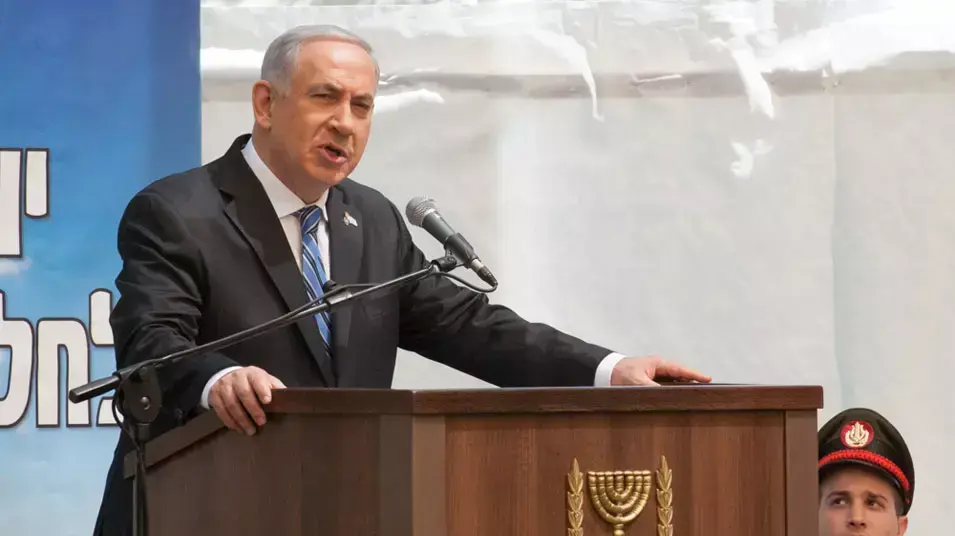 בנימין נתניהו נואם בטקס הזיכרון הממלכתי בהר הרצל בנימין נתניהו נואם בטקס הזיכרון הממלכתי בהר הרצל