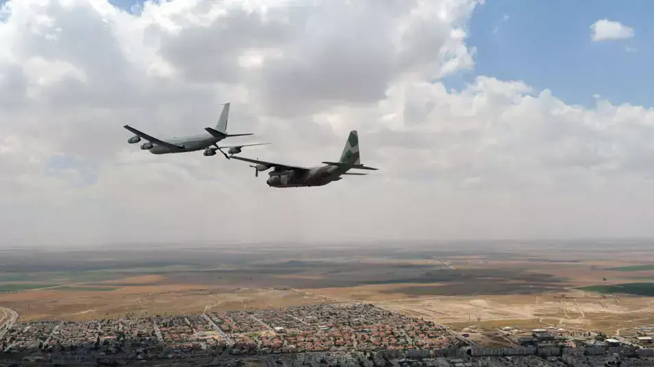 מטס חיל האוויר מעל שמי ישראל במהלך יום העצמאות