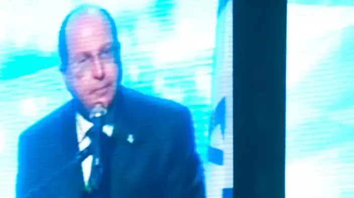 שר הביטחון משה (בוגי) יעלון נואם בטקס קבלת הפנים של משרד הביטחון לרגל יום העצמאות, 16 באפריל 2013