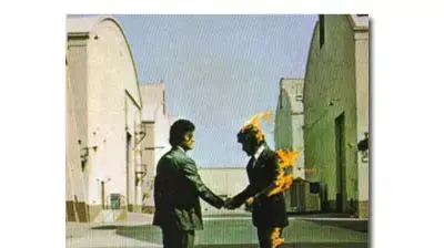 עטיפת "Wish You Were Here" של פינק פלויד עטיפת "Wish You Were Here" של פינק פלויד