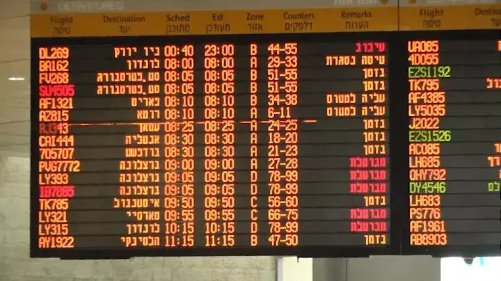 שמיים סגורים: הטיסות הישראליות מנתב"ג קורקעו