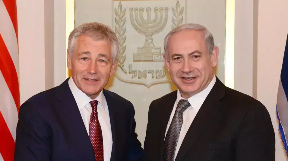 פגישת ראש הממשלה בנימין נתניהו ושר ההגנה האמריקאי צ'אק הייגל פגישת ראש הממשלה בנימין נתניהו ושר ההגנה האמריקאי צ'אק הייגל