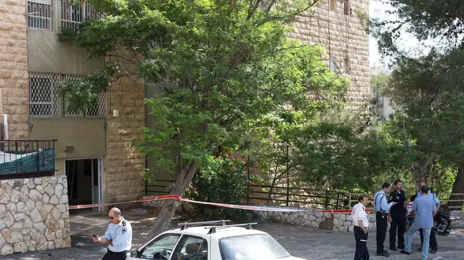זירת הרצח בנווה יעקב, ירושלים 2013