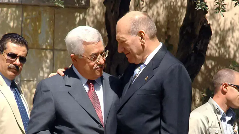 פגישת ראש הממשלה אהוד אולמרט עם יו"ר הרשות הפלשתינית אבו מאזן בבית ראש הממשלה, ירושלים פגישת ראש הממשלה אהוד אולמרט עם יו"ר הרשות הפלשתינית אבו מאזן בבית ראש הממשלה, ירושלים