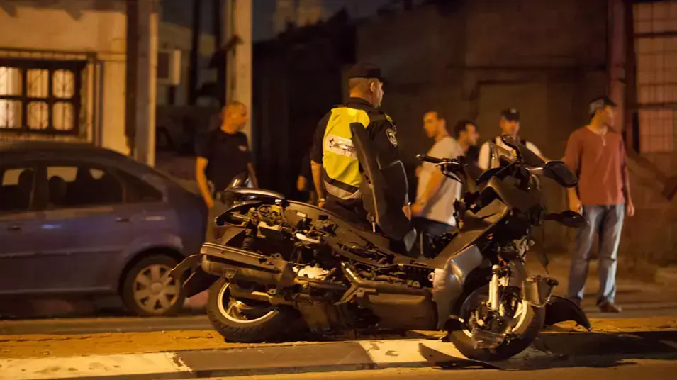 האופנוע של החשוד ברצח בחולון האופנוע של החשוד ברצח בחולון