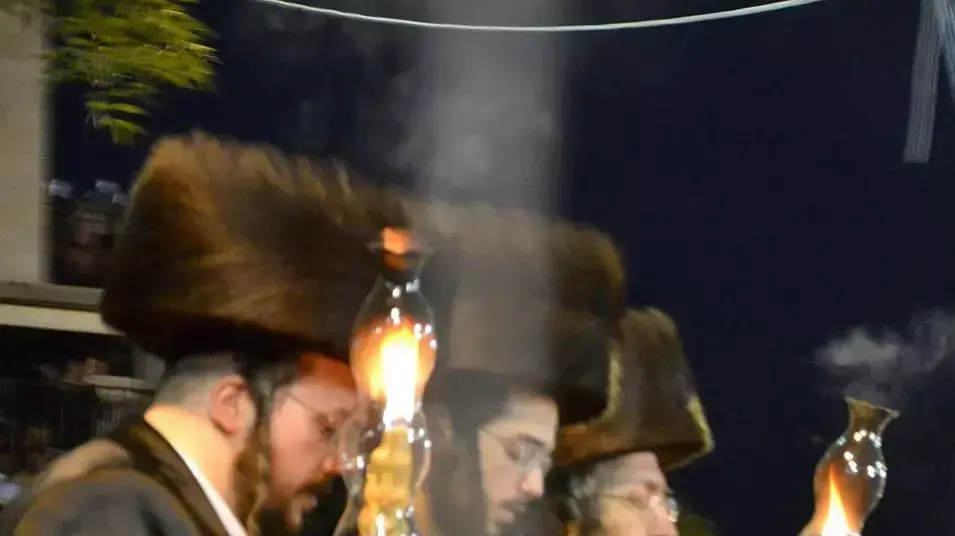חתונה של נכדו של האדמו"ר חסידות בעלז בירושלים, 21 מאי 2013