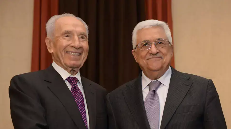 נשיא המדינה שמעון פרס ויו"ר הרשות הפלסטינית אבו-מאזן נשיא המדינה שמעון פרס ויו"ר הרשות הפלסטינית אבו-מאזן