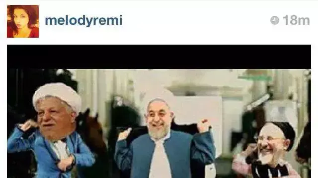 אזרחי איראן חוגגים באינטסגרם את ניצחונו של חסן רוחאני בבחירות לנשיאות אזרחי איראן חוגגים באינטסגרם את ניצחונו של חסן רוחאני בבחירות לנשיאות