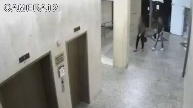 מצלמות אבטחה שניות לפני האונס בגן העיר. יוני 2013 מצלמות אבטחה שניות לפני האונס בגן העיר. יוני 2013