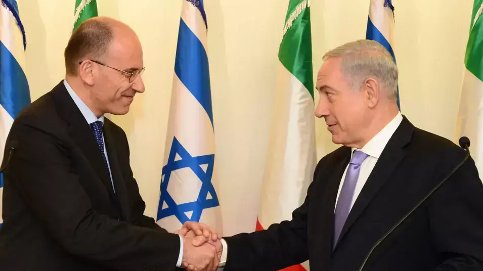רוה"מ נתניהו עם ראש ממשלת איטליה אנריקו לטה, יולי 2013 רוה"מ נתניהו עם ראש ממשלת איטליה אנריקו לטה, יולי 2013