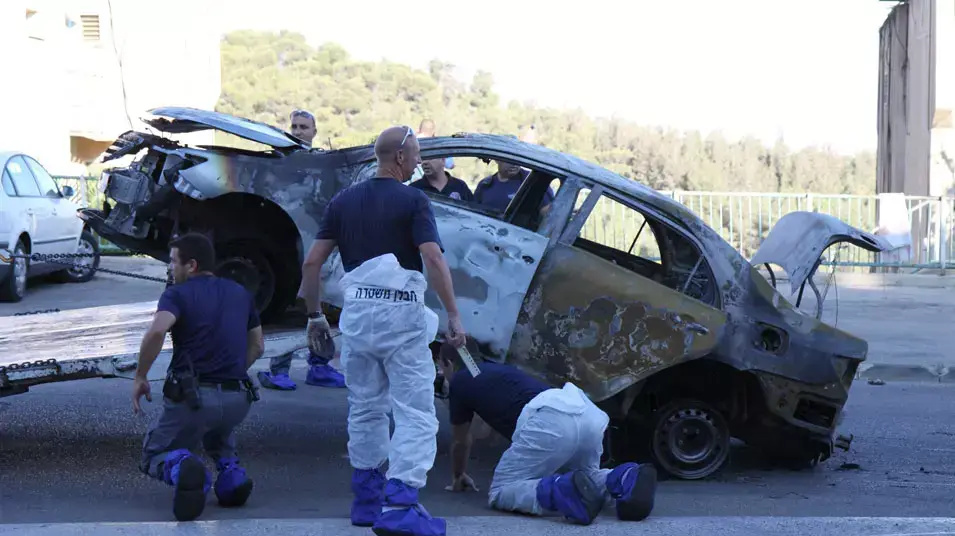 זירת פיצוץ הרכב במגדל העמק, יולי 2013 זירת פיצוץ הרכב במגדל העמק, יולי 2013