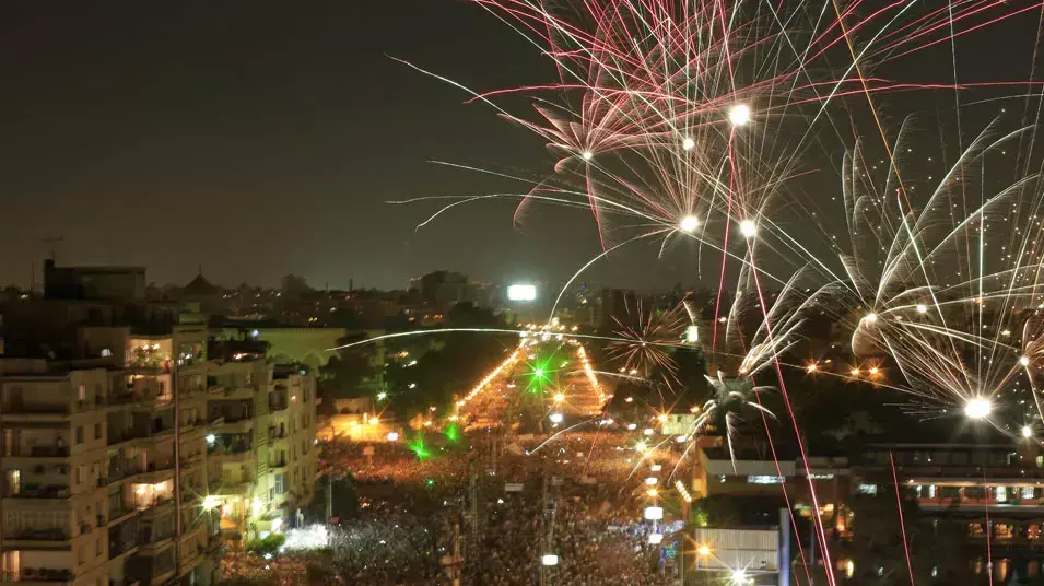 הפגנות נגד מרס ובעד ההפיכה בכיכר תחריר. קהיר, 7 ביולי 2013