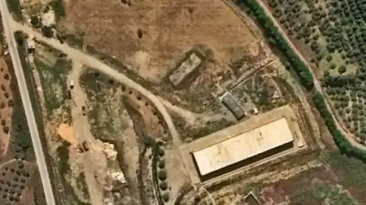 תמונות לווין של האתרים שהותקפו בלטקיה