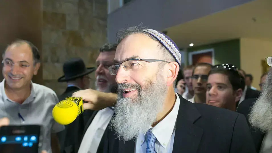 הרב דוד סתיו בבחירות לרבנות הראשית. יולי 2013