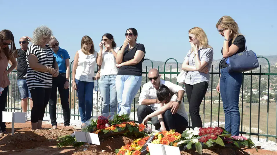 הלווייתם של נתן וימית ז'ורנו.יולי 2013 הלווייתם של נתן וימית ז'ורנו.יולי 2013