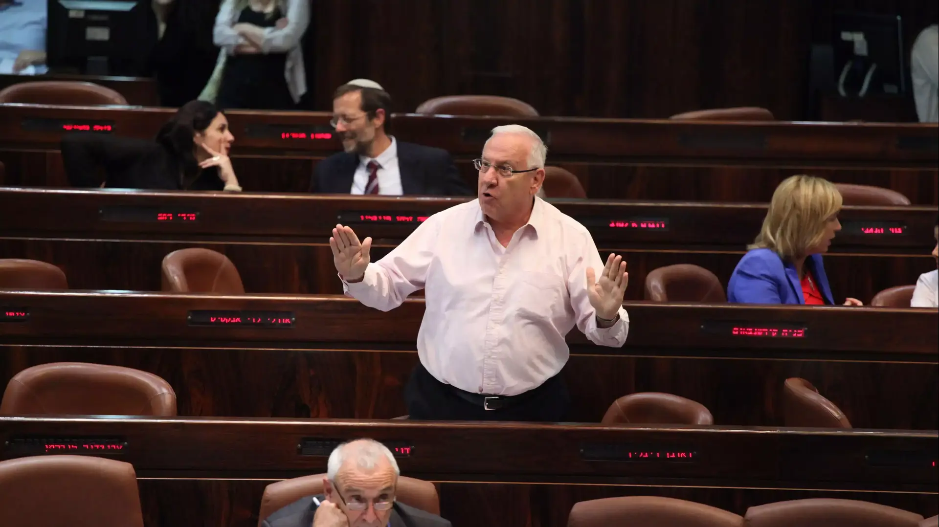 רובי ריבלין במליאת הכנסת רובי ריבלין במליאת הכנסת