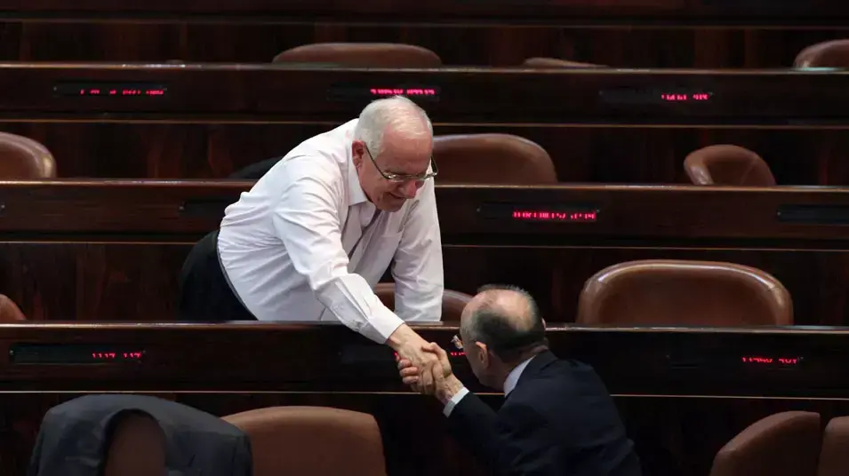 רובי ריבלין במליאת הכנסת רובי ריבלין במליאת הכנסת