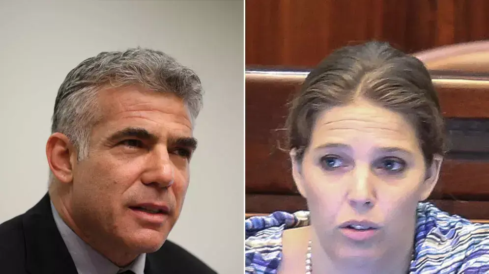 יאיר לפיד אילץ את עדי קול להתנצל על זה שנמנעה בהצבעה על חוק המשילות . יולי 2013