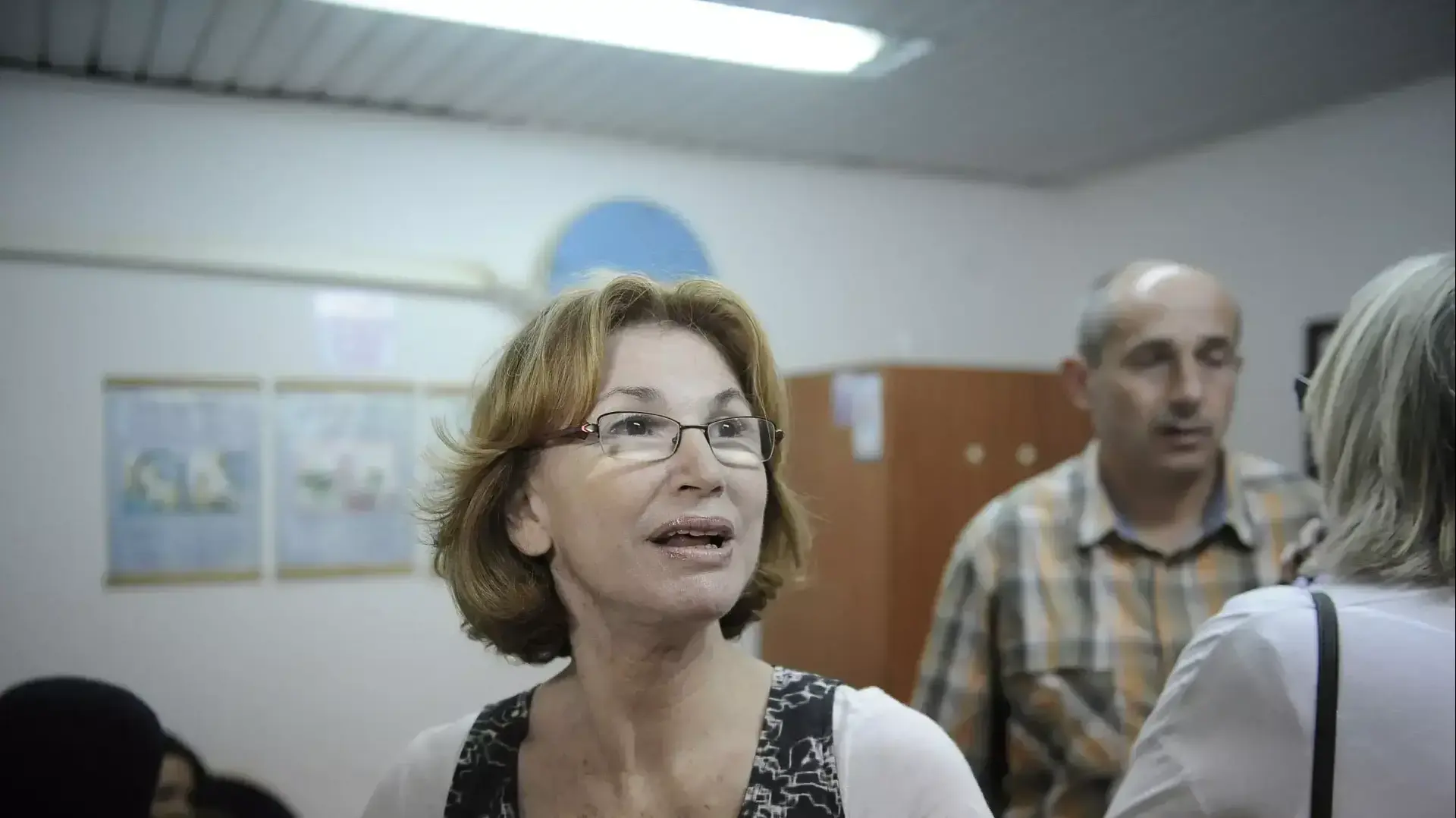 שרת הבריאות יעל גרמן במעקב אחר מבצע חיסון ילדי הדרום נגד פוליו. אוגוסט 2013