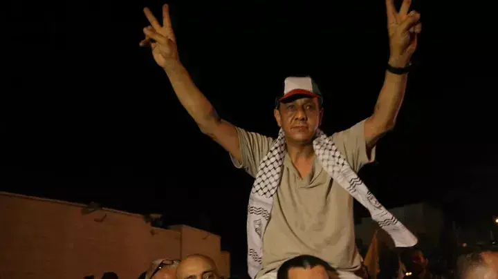 אסירים פלסטינים שוחררו לרמאללה, אוגוסט 2013 אסירים פלסטינים שוחררו לרמאללה, אוגוסט 2013