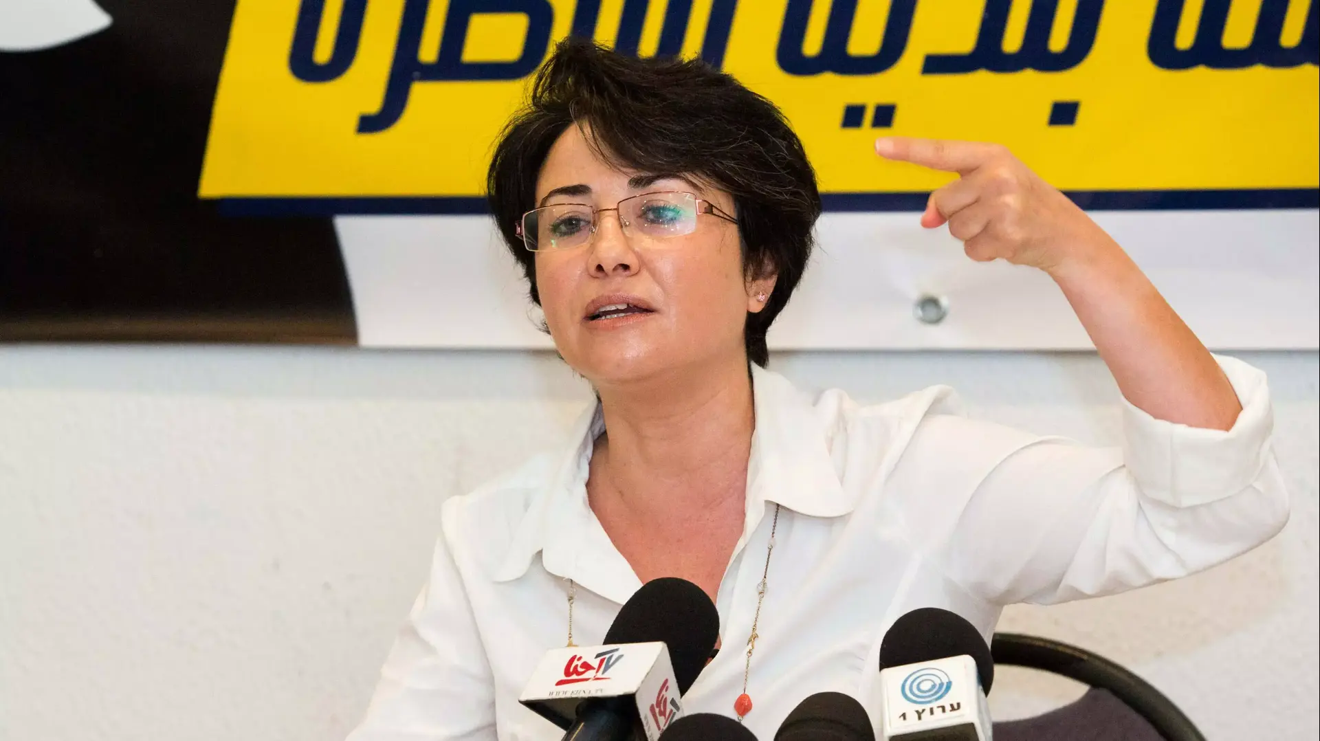 חנין זועבי מציגה את מועמדותה לראשות העיר נצרת, אוגסוט 2013 חנין זועבי מציגה את מועמדותה לראשות העיר נצרת, אוגסוט 2013