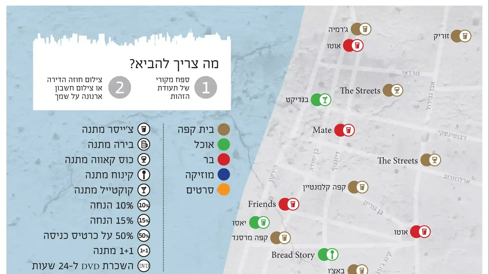 מפת בתי עסק לעידוד הצבעה בתל אביב מפת בתי עסק לעידוד הצבעה בתל אביב