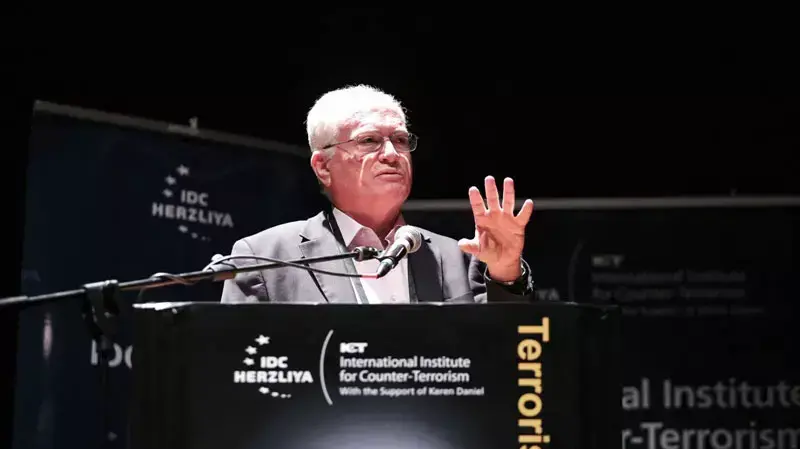 ראש האגף המדיני-ביטחוני במשרד הביטחון, אלוף (מיל') עמוס גלעד, בכנס המכון נגד טרור, 8 ראש האגף המדיני-ביטחוני במשרד הביטחון, אלוף (מיל') עמוס גלעד, בכנס המכון נגד טרור, 8