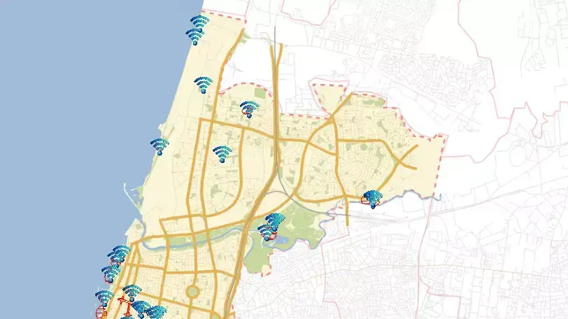מפת נקודות הגישה לרשת WiFi בחינם בתל אביב מפת נקודות הגישה לרשת WiFi בחינם בתל אביב