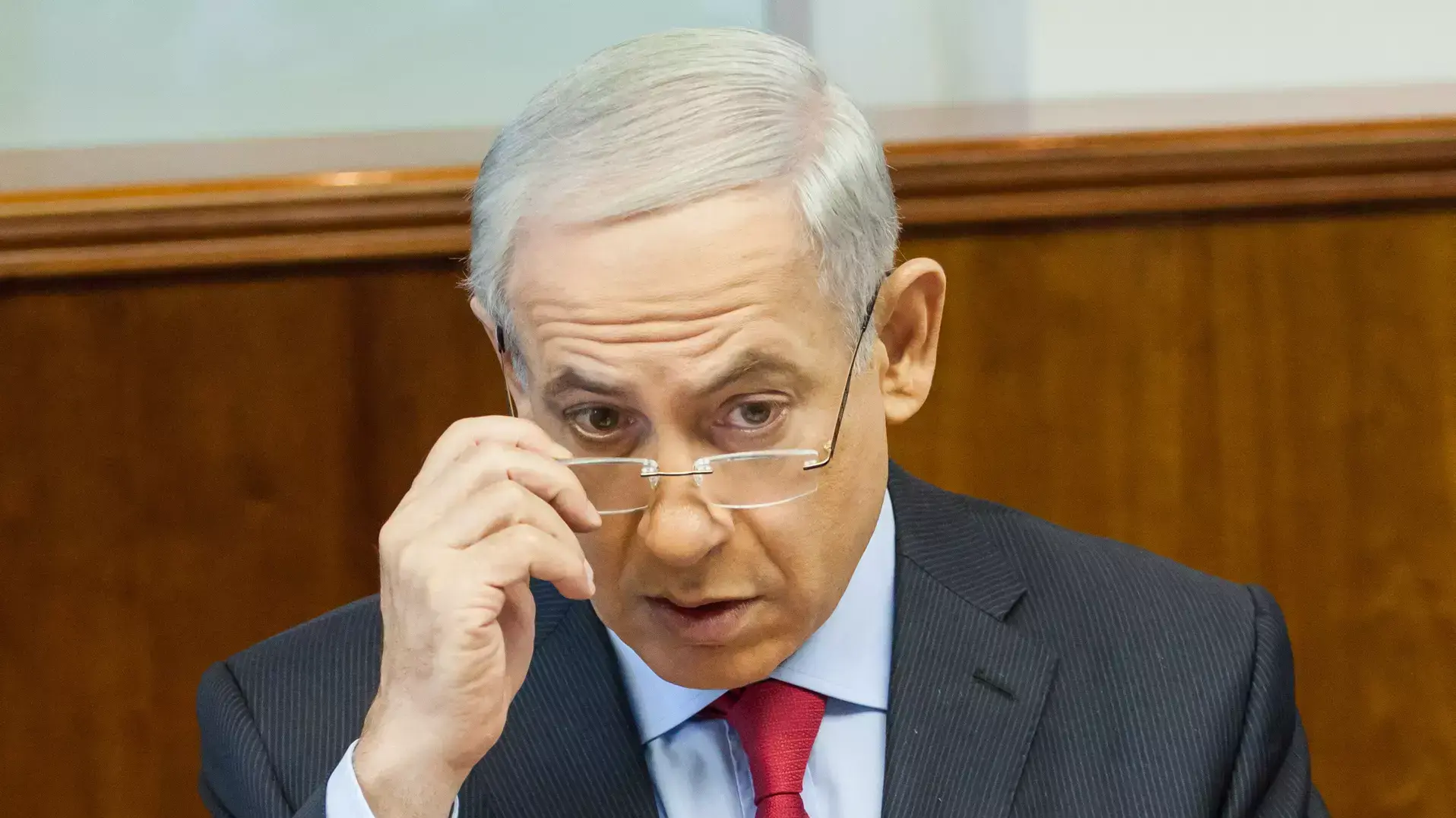 נתניהו בישיבת הממשלה הבוקר, ספטמבר 2013