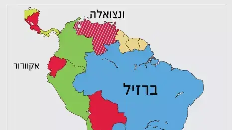 מפת דרום אמריקה מפת דרום אמריקה