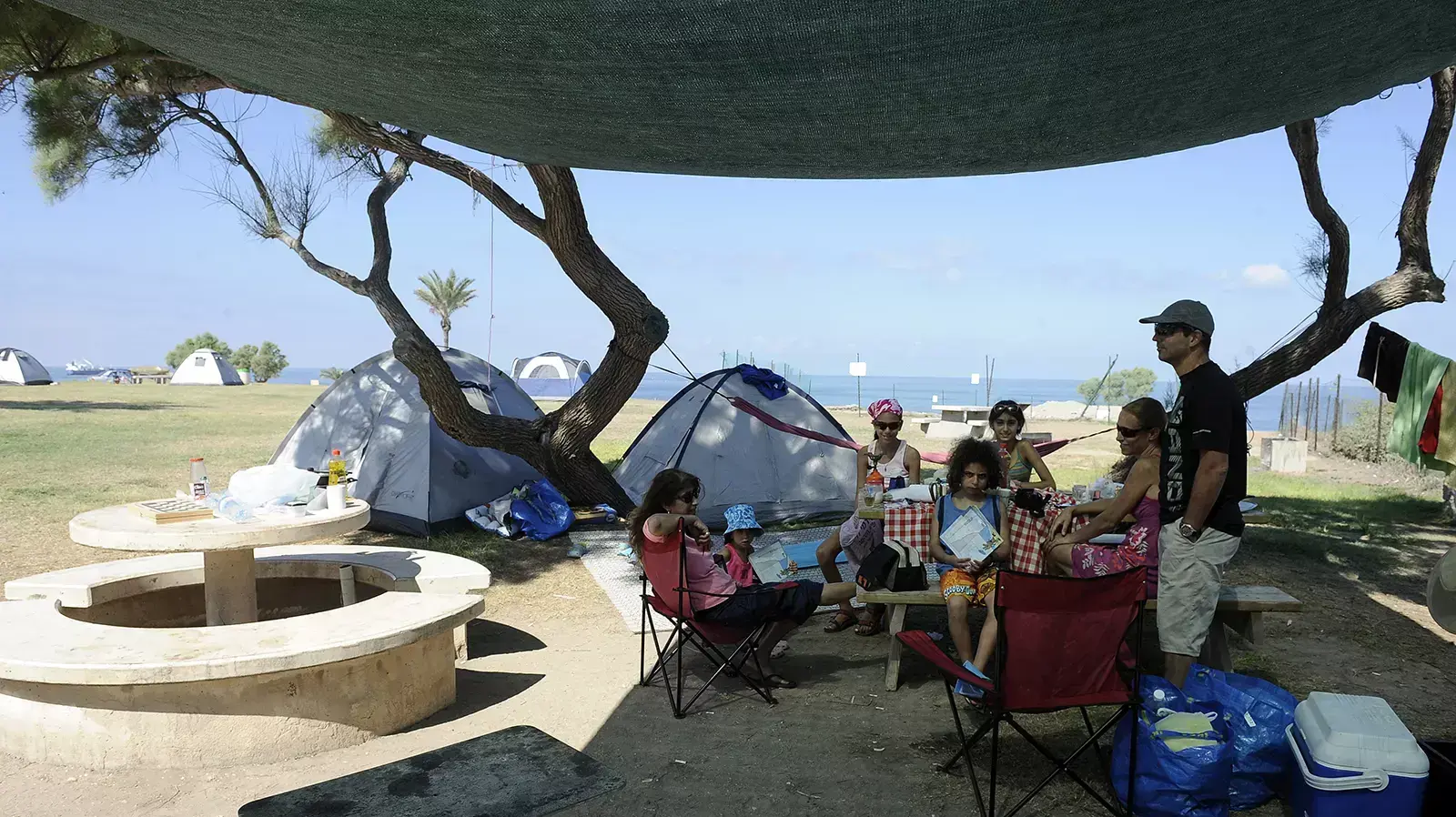 מטיילים באשקלון במהלך החג מטיילים באשקלון במהלך החג