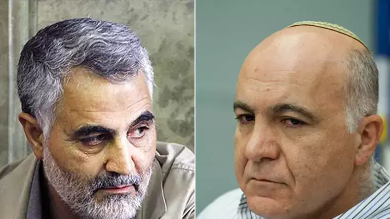 ראש השב"כ יורם כן, מפקד כוח אל-קודס האיראני, קאסם סולימאני ראש השב"כ יורם כן, מפקד כוח אל-קודס האיראני, קאסם סולימאני