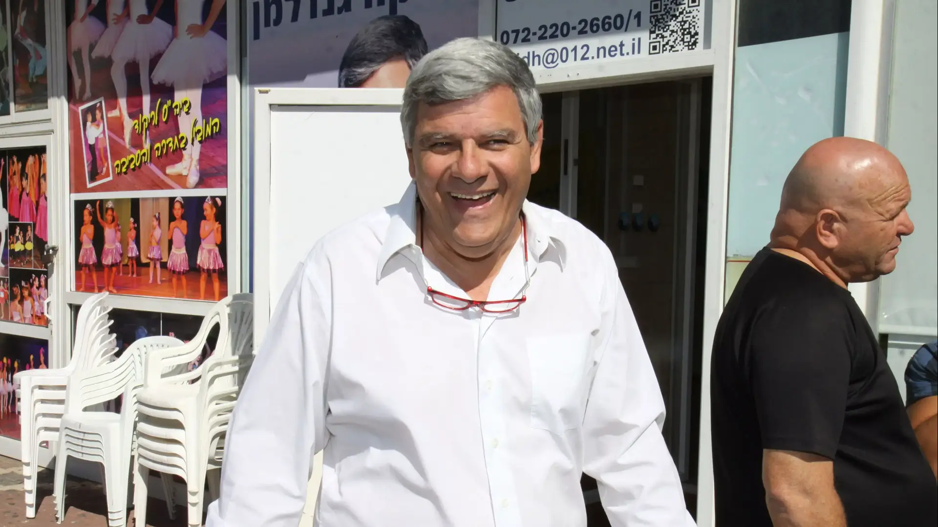 צביקה גנדלמן מועמד לראשות העיר חדרה, אוקטובר 2013
