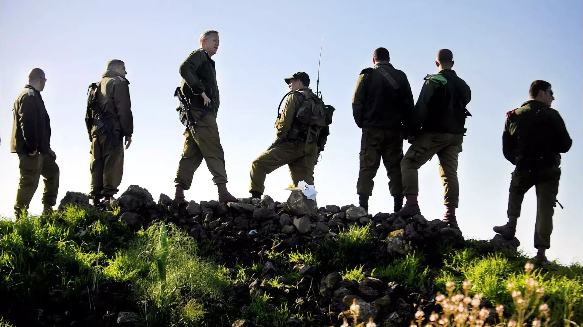 הרמט"ל בני גנץ בתרגיל של גולני, מרץ 2011 הרמט"ל בני גנץ בתרגיל של גולני, מרץ 2011