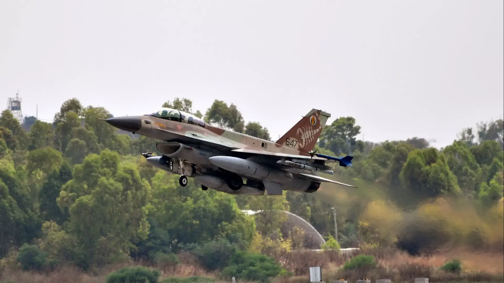 מטוס F-16 של חיל האוויר הישראלי מטוס F-16 של חיל האוויר הישראלי