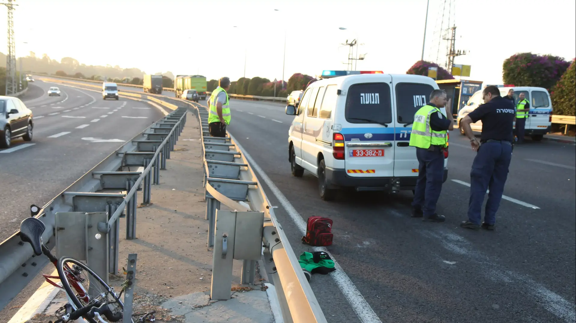 רוכבת אופניים נהרגה מפגיעת רכב סמוך לגן שמואל, 16.10.13