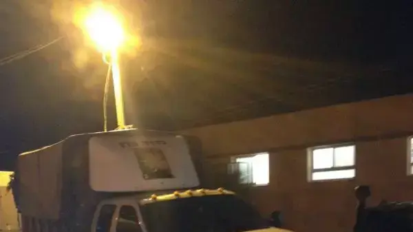 פלסטיני פרץ לבסיס צה"ל עם טרקטור ליד רמאללה פלסטיני פרץ לבסיס צה"ל עם טרקטור ליד רמאללה