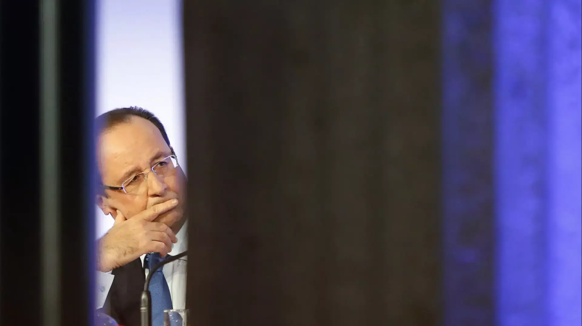 נשיא צרפת פרנסואה הולנד. פריז, אוקטובר 2013