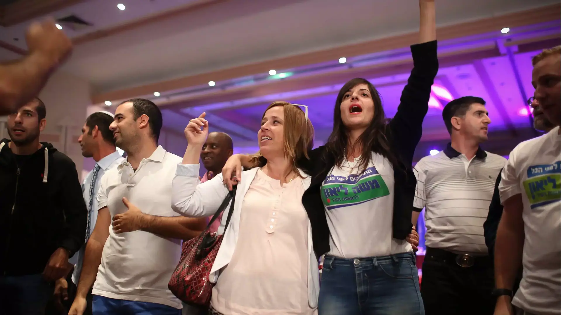 במטה של משה ליאון ממתינים לתוצאות הבחירות המקומיות בירושלים, 22 באוקטובר במטה של משה ליאון ממתינים לתוצאות הבחירות המקומיות בירושלים, 22 באוקטובר