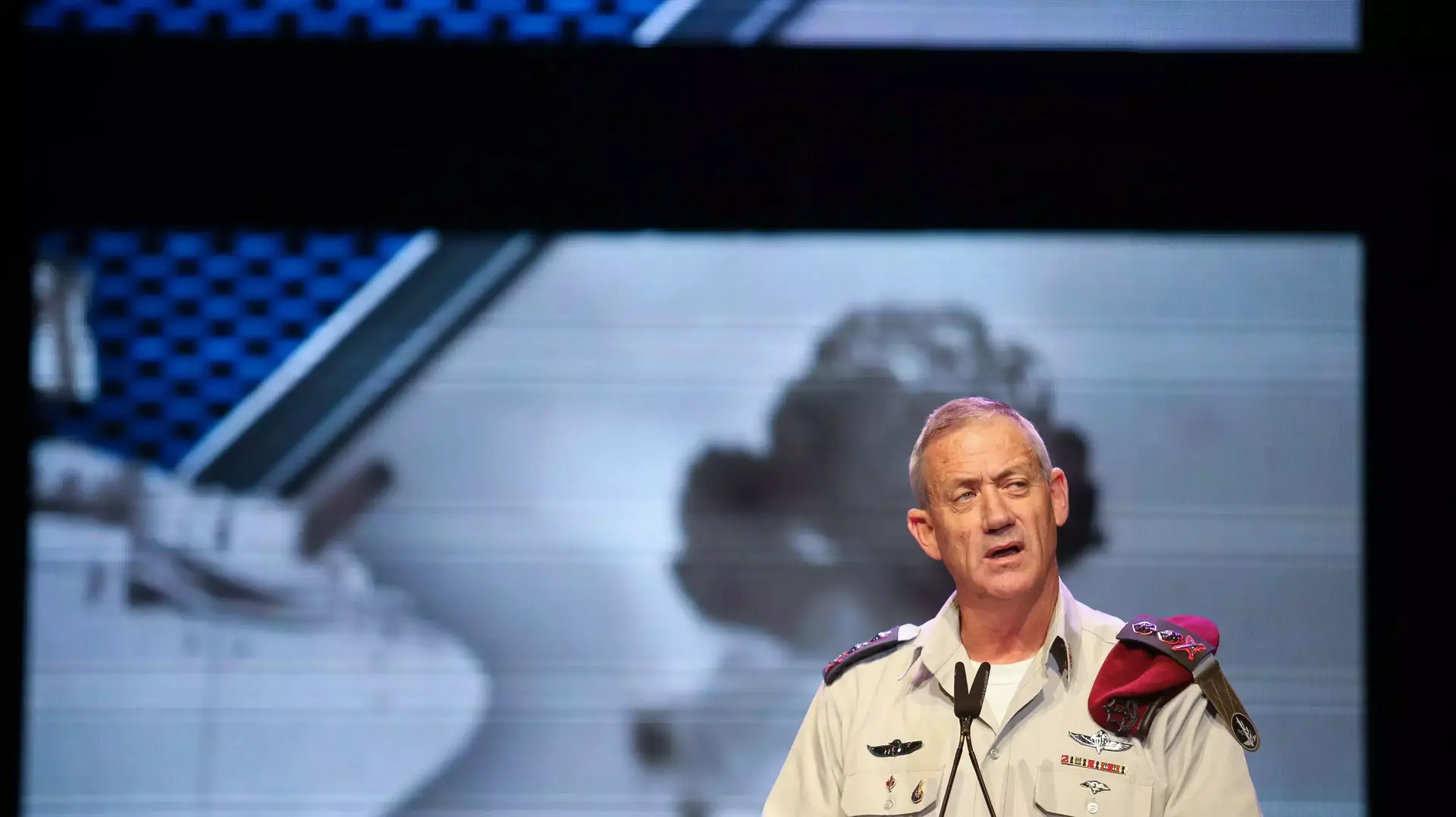 הרמטכ"ל גנץ בטקס הזיכרון ל- 40 שנה למלחמת יום הכיפורים, אוקטובר 2013