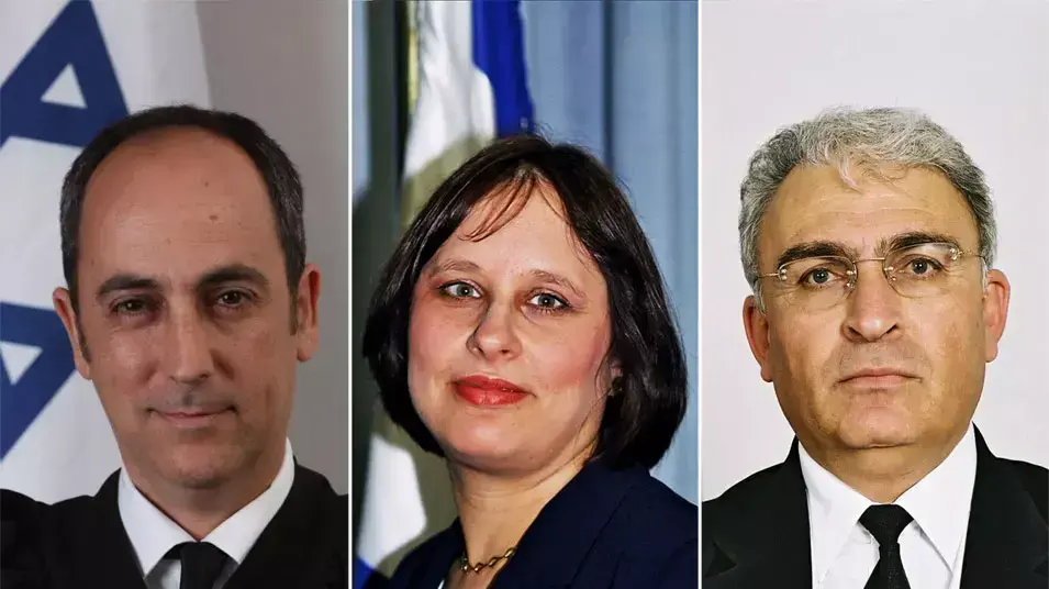יצחק שמעוני, חגית מאק קלמנוביץ' ואיתן קורנהאוזר הרכב השופטים במשפט ליברמן יצחק שמעוני, חגית מאק קלמנוביץ' ואיתן קורנהאוזר הרכב השופטים במשפט ליברמן