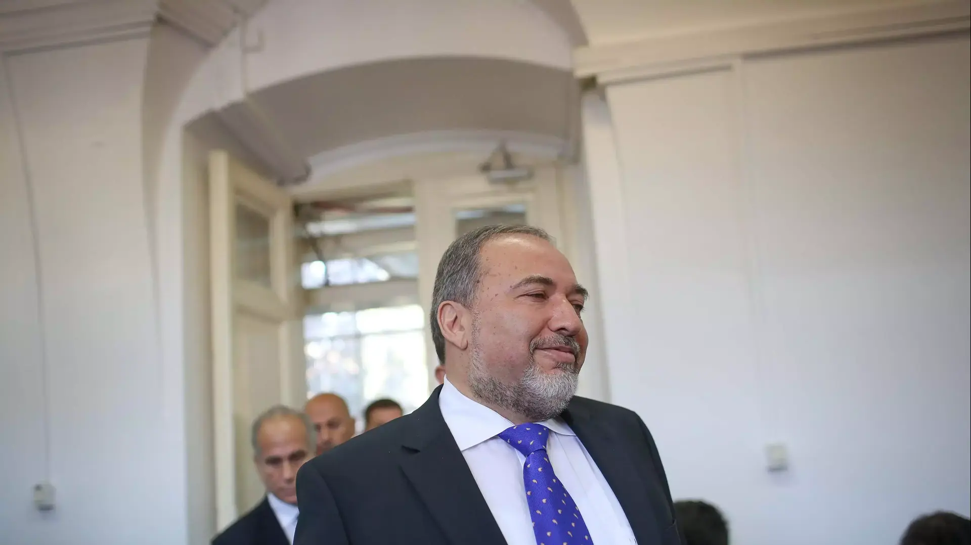 אביגדור ליברמן בבית משפט השלום בירושלים, נובמבר 2013